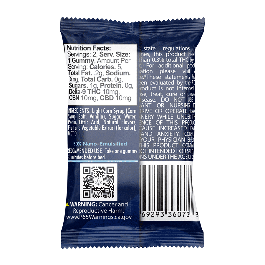 D9/CBD/CBN Nighttime Gummies - The Hemp Doctor