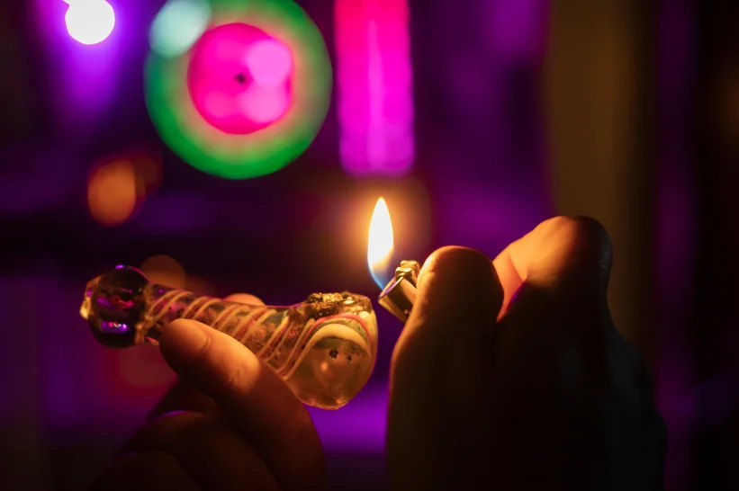 Lighting a bowl
