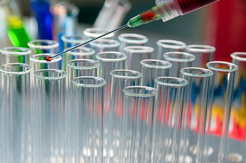 Clear test tubes